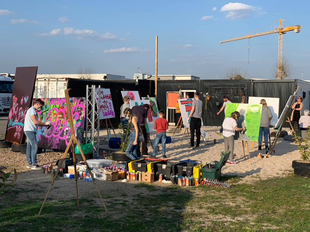 Mobiler Geburtstags Graffiti Workshop Dirt College 2019, Dietzenbach