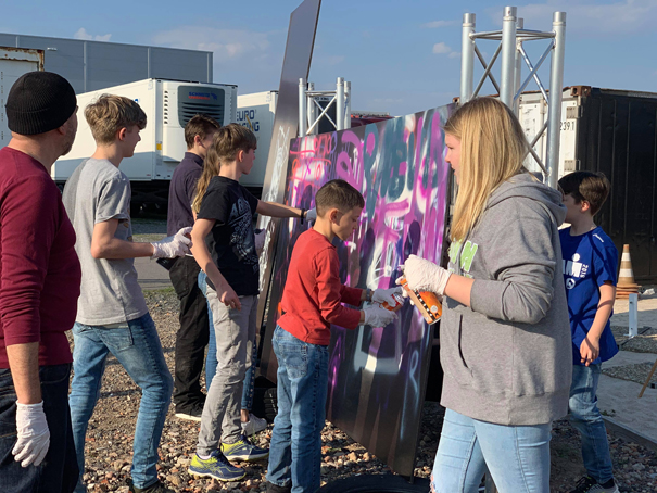Mobiler Geburtstags Graffiti Workshop Dirt College 2019, Dietzenbach