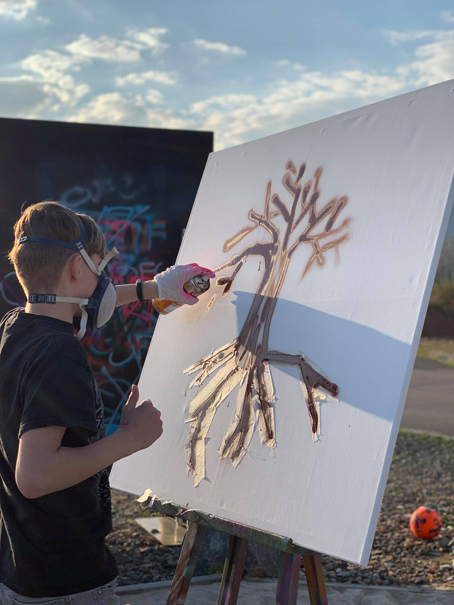 Mobiler Geburtstags Graffiti Workshop Dirt College 2019, Dietzenbach