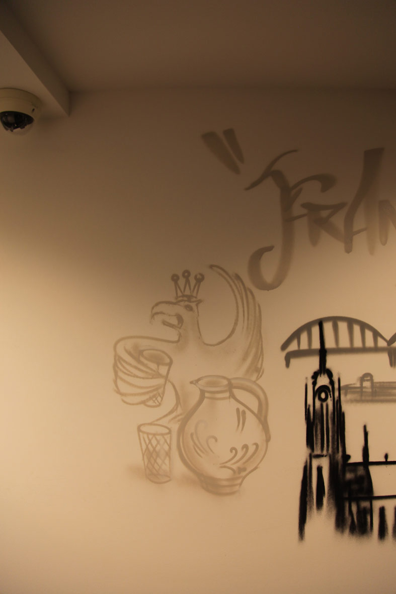 Bembel Adler SGE Grand Opening Innside Ostend by Melia Live Urban Art Spray Event Skyline Frankfurt Topics 19.10.2017