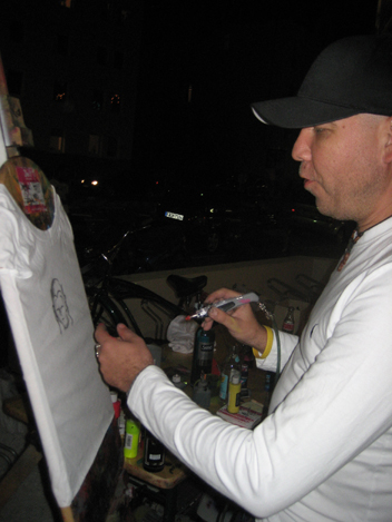 Saatchi & Saatchi @ Ich weiss Frankfurt, Street Art Airbrushing