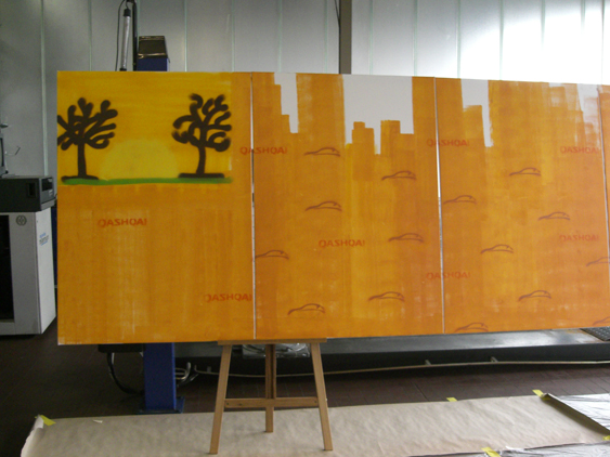 Nissan Qashqai Launch Live spraycan art/Urban Art Graffiti Workshop at Car shops in Germany 2007