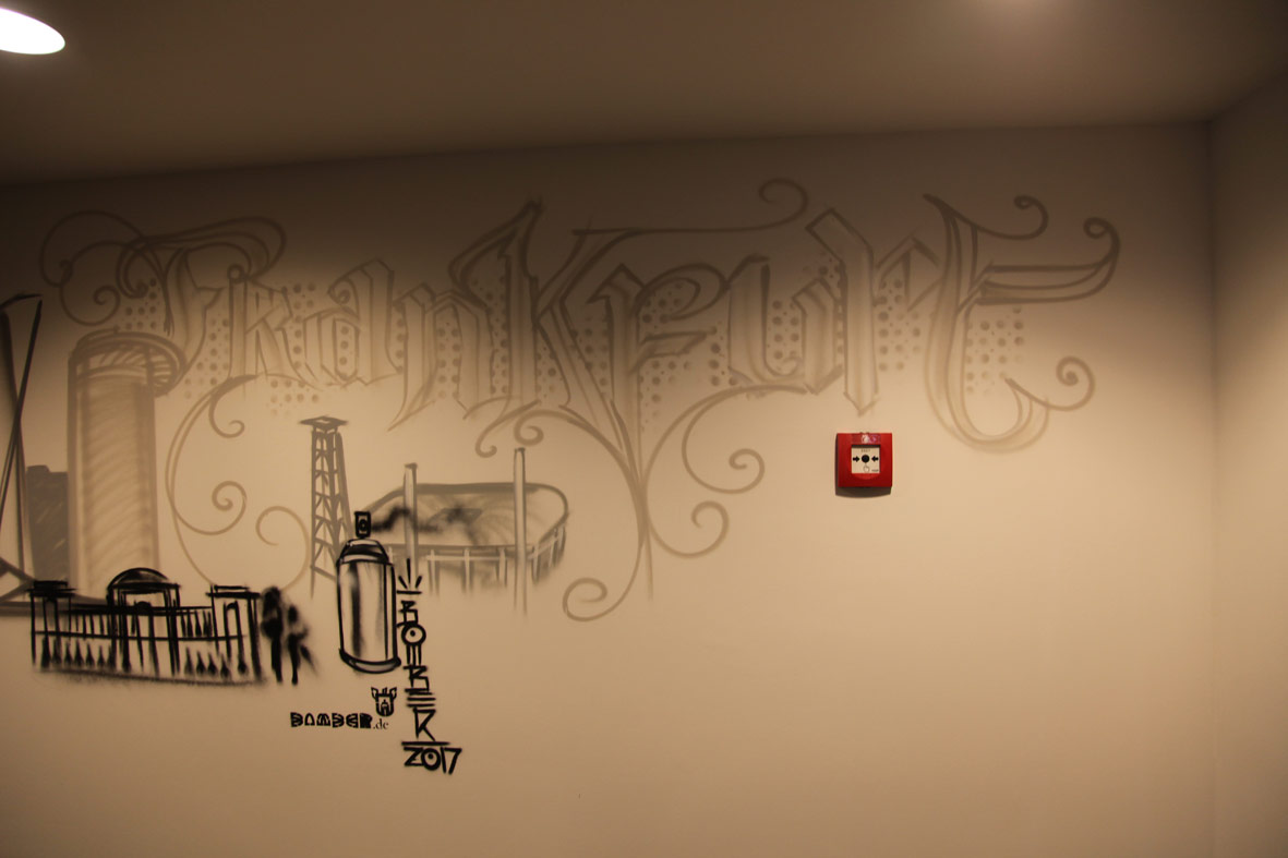 Grand Opening Innside Ostend by Melia Live Urban Art Spray Event Skyline Frankfurt Topics 19.10.2017