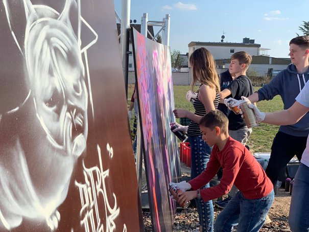 Mobiler Geburtstags Graffiti Workshop Dirt College 2019, Dietzenbach