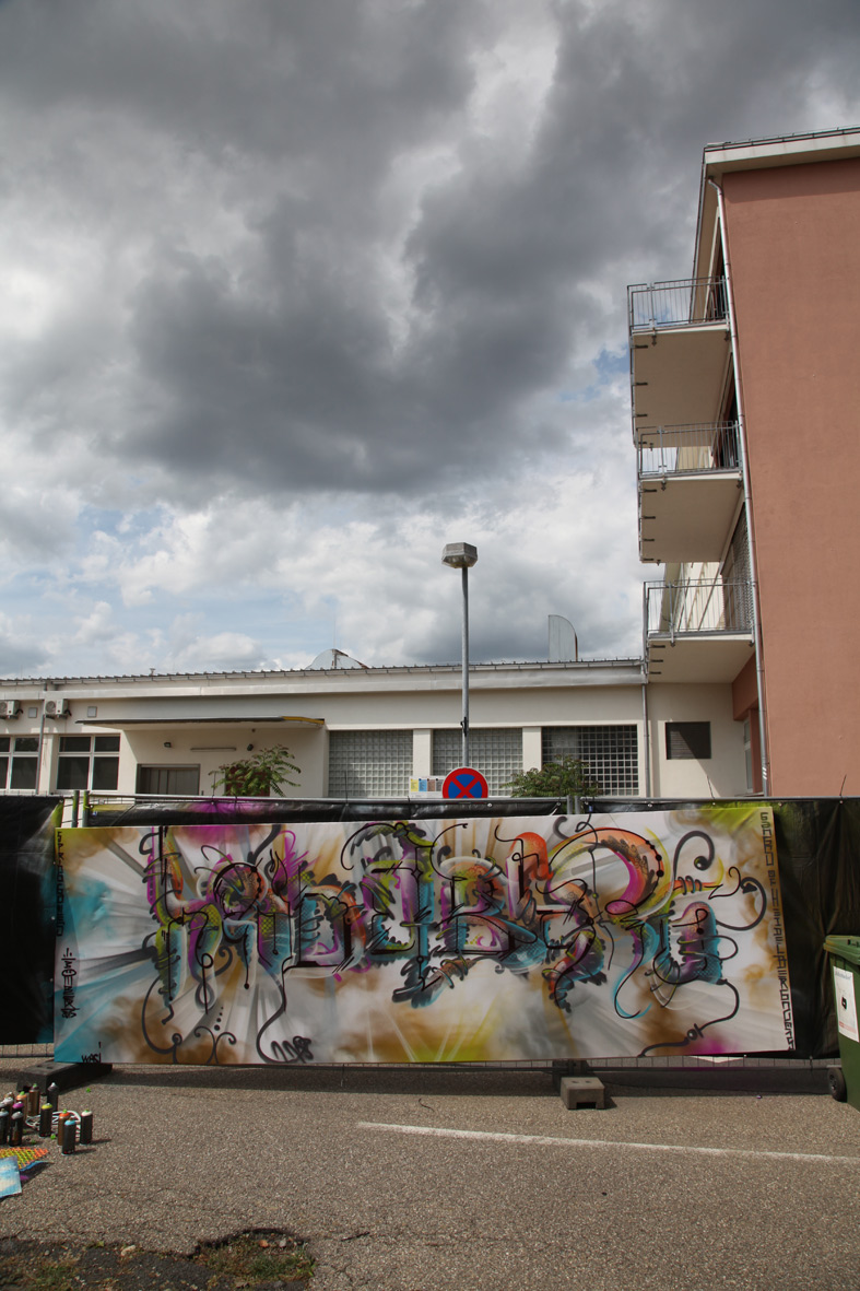 Heidelberg Style on framed canvas by Bomber @ Spring Games, Heidelberg 2015