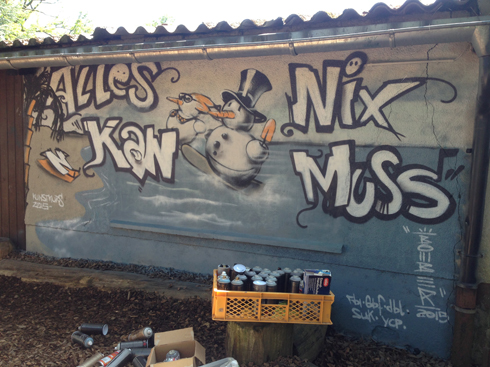 Montessori Zentrum Hofheim Graffiti Workshop 2015