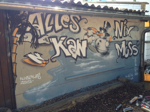 Montessori Zentrum Hofheim Graffiti Workshop 2015