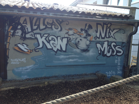 Montessori Zentrum Hofheim Graffiti Workshop 2015