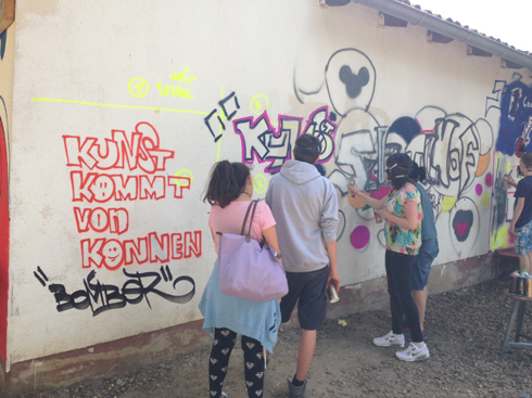 Montessori Zentrum Hofheim Graffiti Workshop 2015
