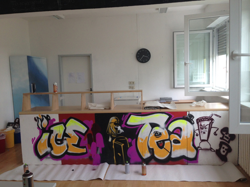 Montessori Zentrum Hofheim Graffiti Workshop 2015