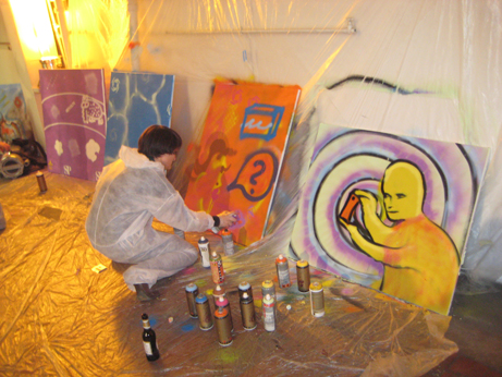 Urban Art Graffiti Workshop for Spiegel QC, 2007.