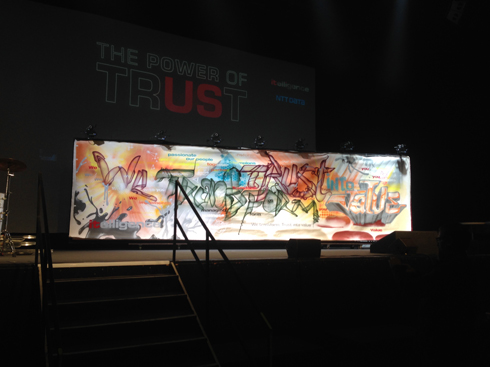 Live Graffiti Art for 30th anniversary itelligence Mitsubishi hall, Düsseldorf, Germany 2019.