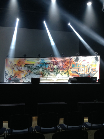 Live Graffiti Art for 30th anniversary itelligence Mitsubishi hall, Düsseldorf, Germany 2019.