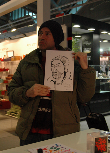 Live Graffiti your name at fair Paperworld, Frankfurt 2009