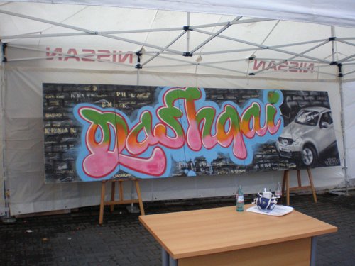 Nissan Qashqai Launch Live spraycan art/Urban Art Graffiti Workshop at Car shops in Germany 2007