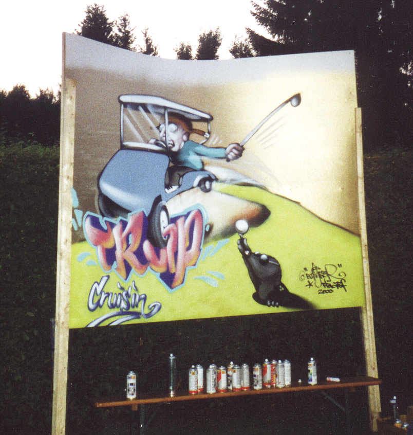 Surface for Red Bull, Golf Tournament BMW open Munich-Strasslach 2000