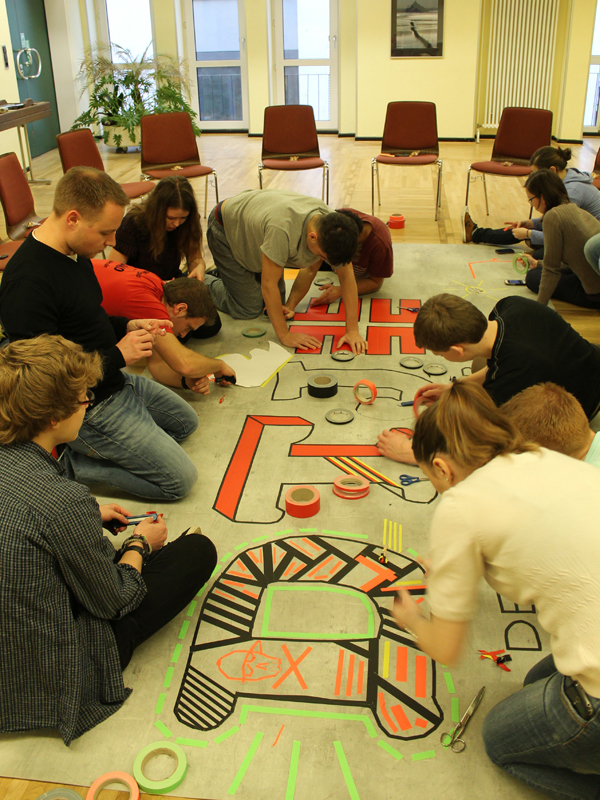 Tape Art Workshop DTJ Deutsche Turner Jugend 2014