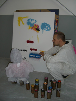 Nissan Qashqai Launch Live spraycan art/Urban Art Graffiti Workshop at Car shops in Germany 2007