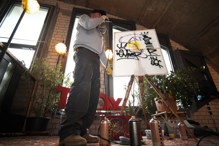 TEDx_Adventure Graffiti-Urban Art Spray Workshop, Kunstfamilie Montez, Honsellbrücke 2016