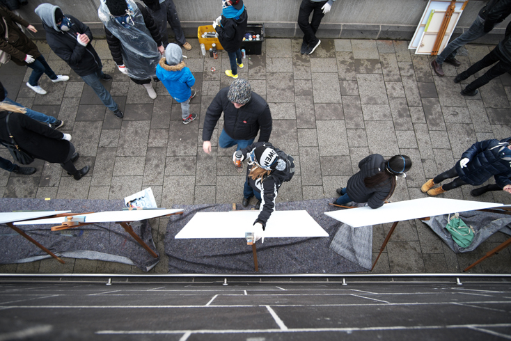 TEDx_Adventure Graffiti-Urban Art Spray Workshop, Kunstfamilie Montez, Honsellbrücke 2016