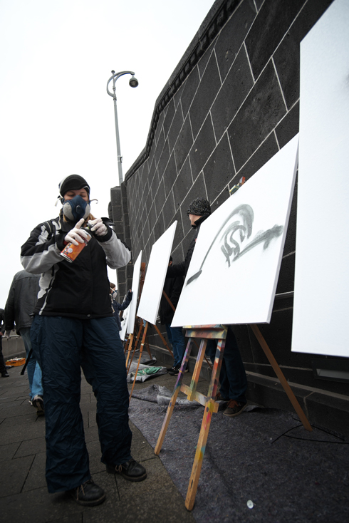 TEDx_Adventure Graffiti-Urban Art Spray Workshop, Kunstfamilie Montez, Honsellbrücke 2016