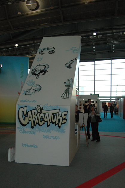 Live Graffiti your name at fair Paperworld, Frankfurt 2009
