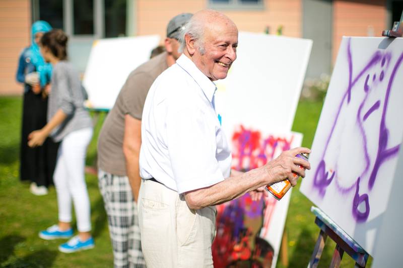 Buddy Elias Anne Frank, Bildungszentrum Anne Frank Frankfurt Graffiti Workshop  2014