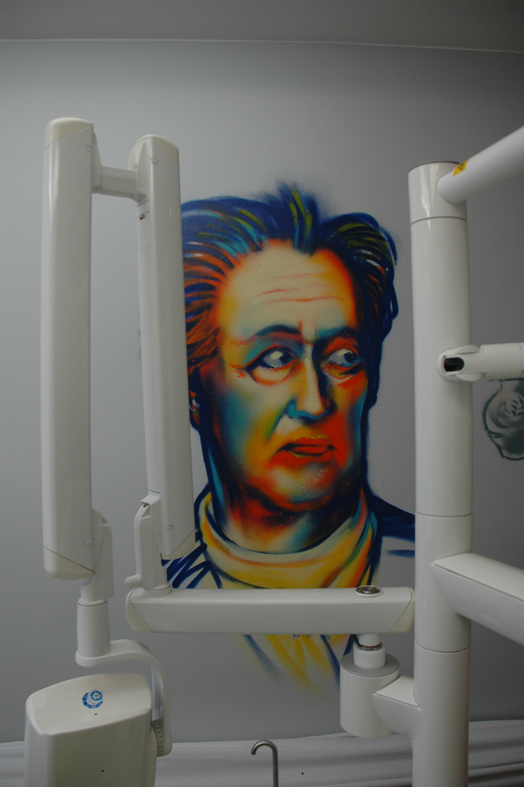 Goethe Themenmotive Praxisräume Zahnarztpraxis Dr. Sandberg, Frankfurt