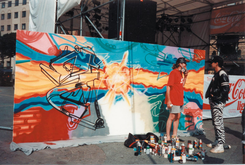 Live Graffiti Art, Opernplatzfest Frankfurt 1992