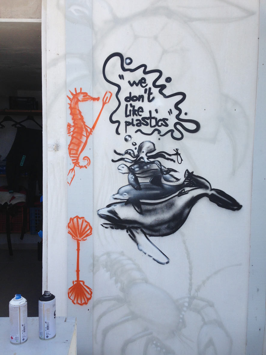 We dont like plastic Wet4fun Sailing station Formentera, Baleares, 2018